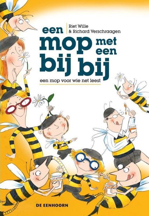 een mop met een bij bij